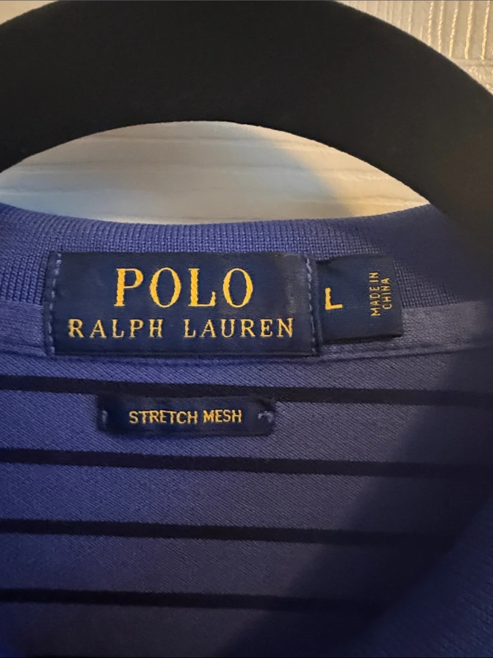Polo by Ralph Lauren Royal Blue Polo with Navy Stripes *Very good condition*